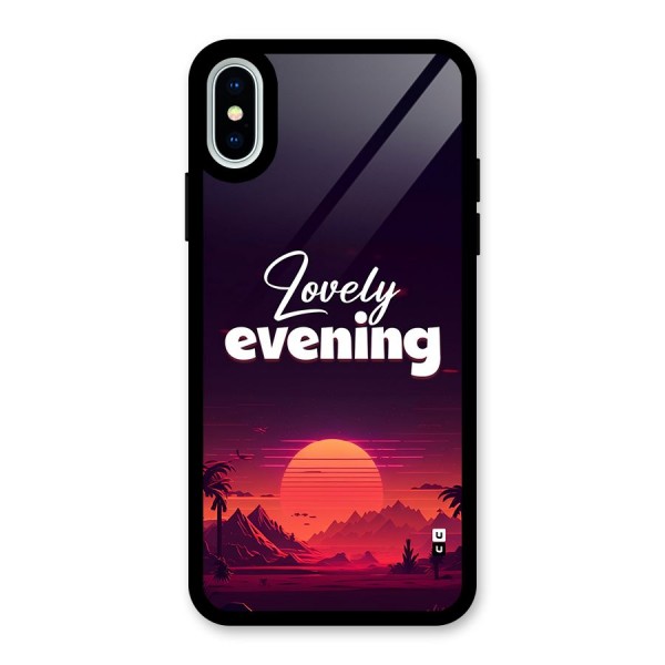 Lovely Evening Glass Back Case for iPhone X