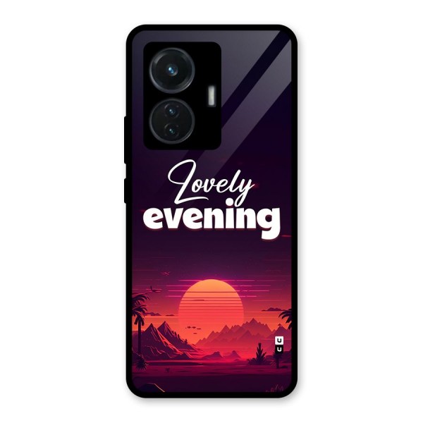 Lovely Evening Glass Back Case for iQOO Z6 44W