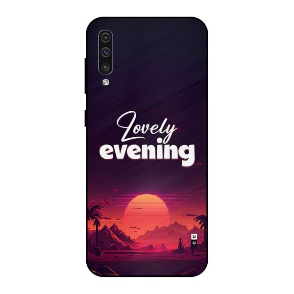 Lovely Evening Metal Back Case for Galaxy A30s