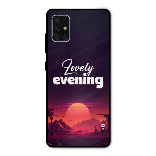 Lovely Evening Metal Back Case for Galaxy A51