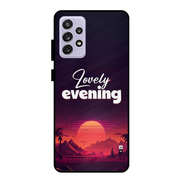 Lovely Evening Metal Back Case for Galaxy A72