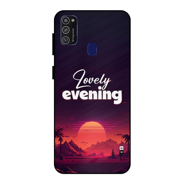 Lovely Evening Metal Back Case for Galaxy M21