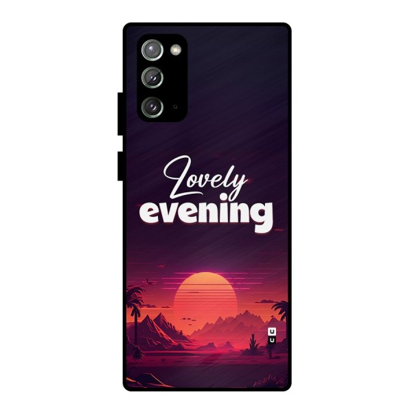 Lovely Evening Metal Back Case for Galaxy Note 20