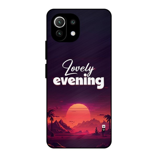 Lovely Evening Metal Back Case for Mi 11 Lite