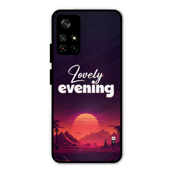 Lovely Evening Metal Back Case for Poco M4 Pro 5G