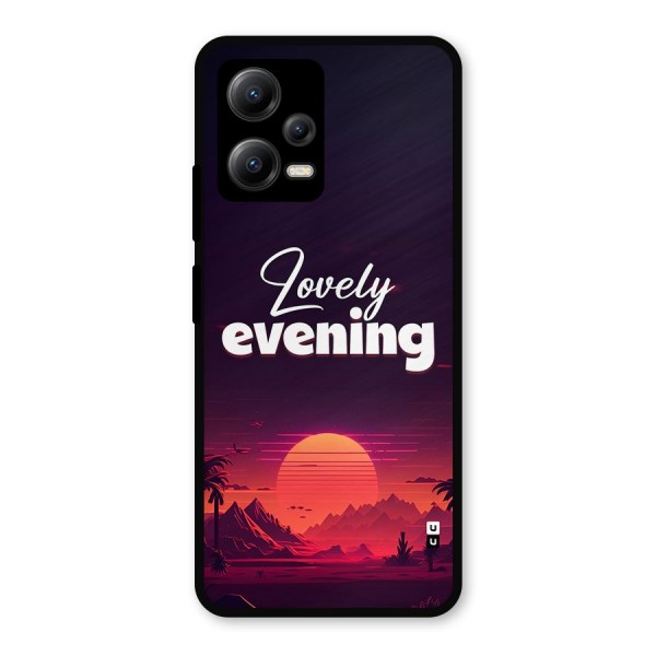Lovely Evening Metal Back Case for Poco X5