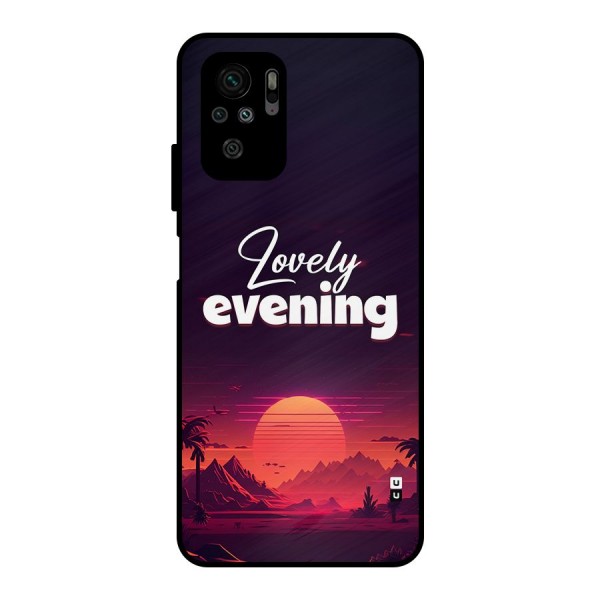 Lovely Evening Metal Back Case for Redmi Note 10