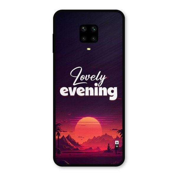Lovely Evening Metal Back Case for Redmi Note 9 Pro