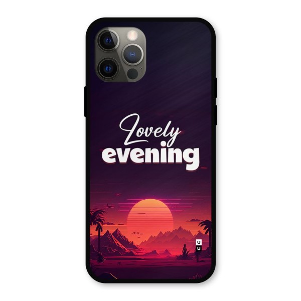 Lovely Evening Metal Back Case for iPhone 12 Pro