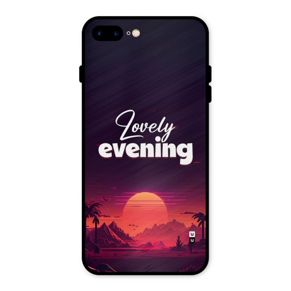 Lovely Evening Metal Back Case for iPhone 8 Plus