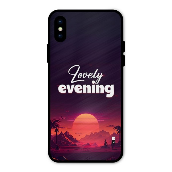 Lovely Evening Metal Back Case for iPhone X