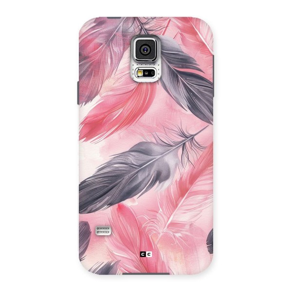 Lovely Feather Back Case for Galaxy S5