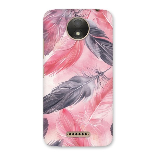 Lovely Feather Back Case for Moto C Plus