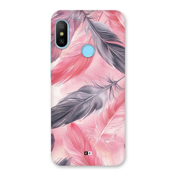 Lovely Feather Back Case for Redmi 6 Pro