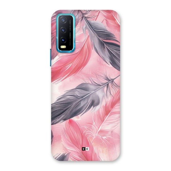 Lovely Feather Back Case for Vivo Y12s