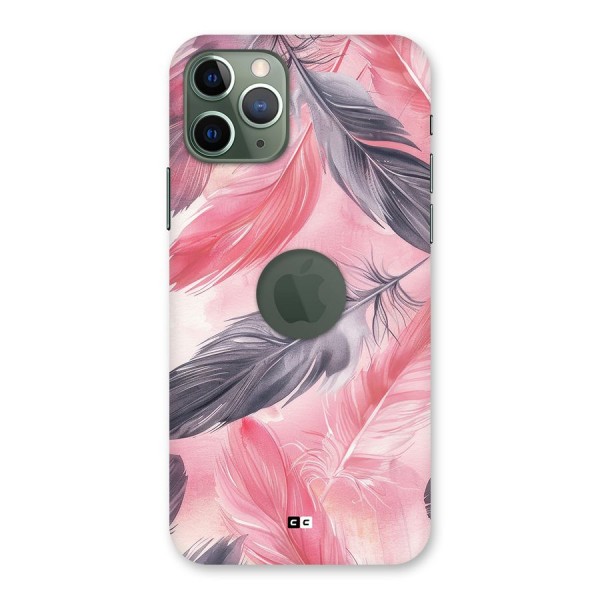 Lovely Feather Back Case for iPhone 11 Pro Logo Cut