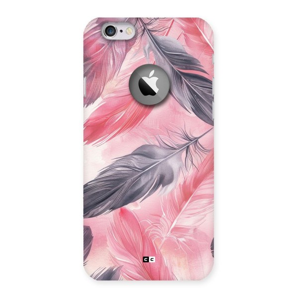 Lovely Feather Back Case for iPhone 6 Logo Cut