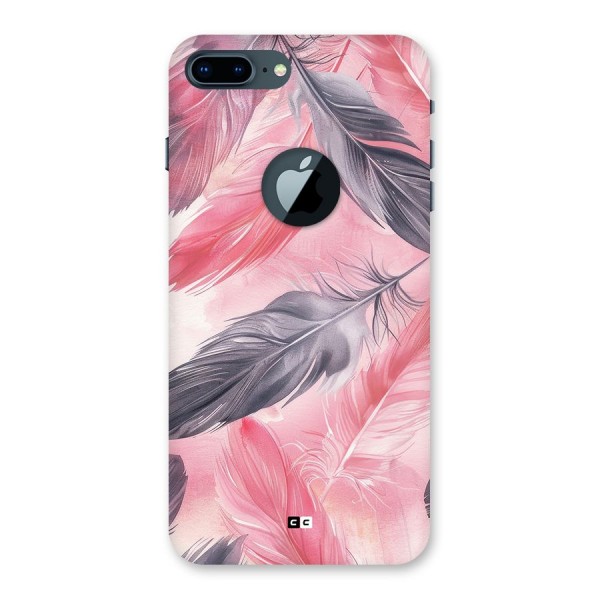 Lovely Feather Back Case for iPhone 7 Plus Logo Cut