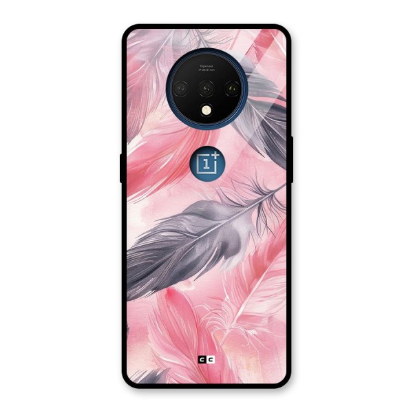Lovely Feather Glass Back Case for OnePlus 7T