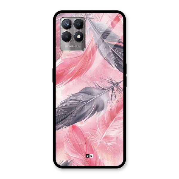 Lovely Feather Glass Back Case for Realme Narzo 50