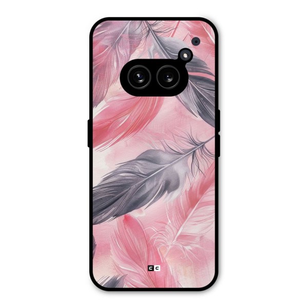 Lovely Feather Metal Back Case for Nothing Phone 2a