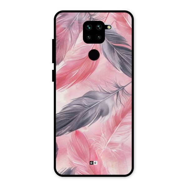 Lovely Feather Metal Back Case for Redmi Note 9