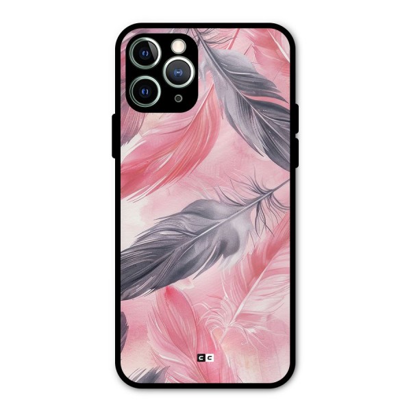 Lovely Feather Metal Back Case for iPhone 11 Pro Max