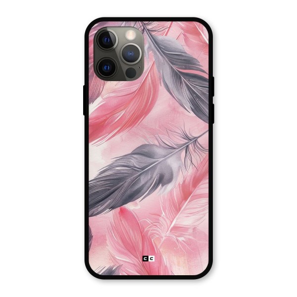 Lovely Feather Metal Back Case for iPhone 12 Pro
