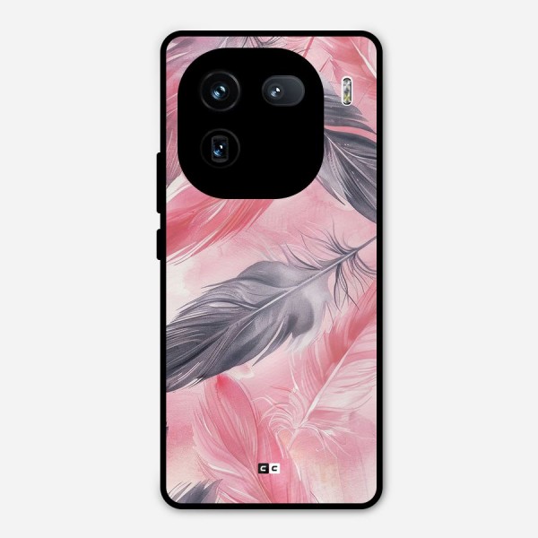 Lovely Feather Metal Back Case for iQOO 12