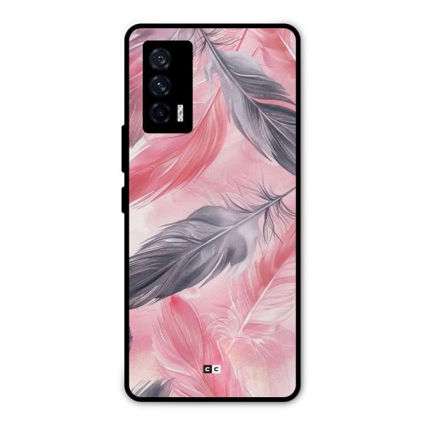 Lovely Feather Metal Back Case for iQOO 7 5G