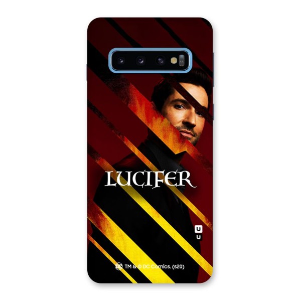 Lucifer Hell Stripes Back Case for Galaxy S10