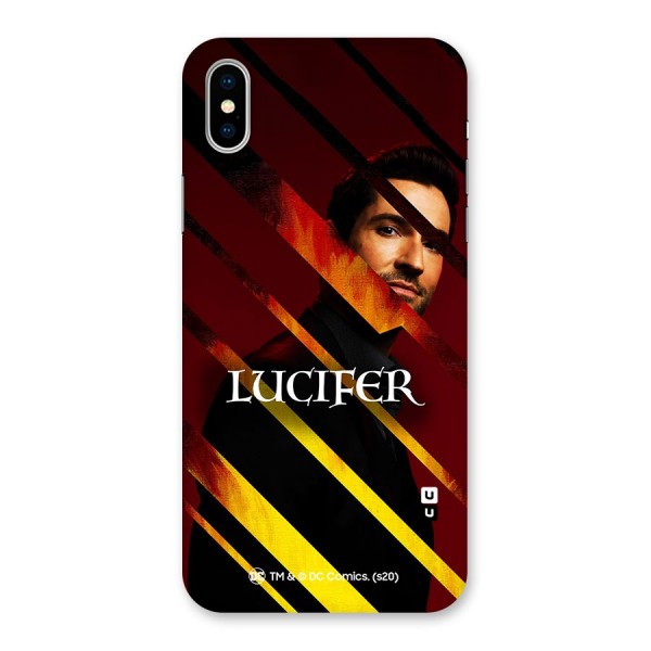Lucifer Hell Stripes Back Case for iPhone X