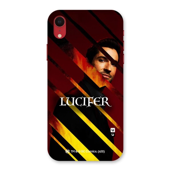 Lucifer Hell Stripes Back Case for iPhone XR