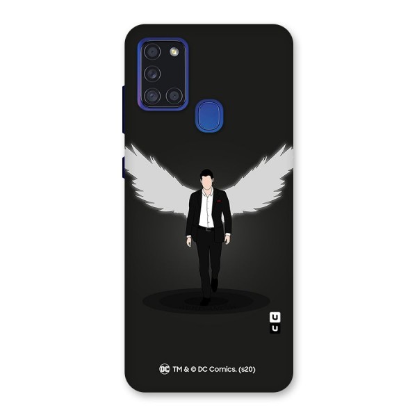 Lucifer Minimalistic Archangel Art Back Case for Galaxy A21s