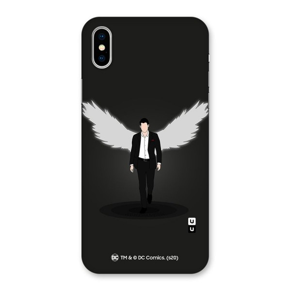 Lucifer Minimalistic Archangel Art Back Case for iPhone X