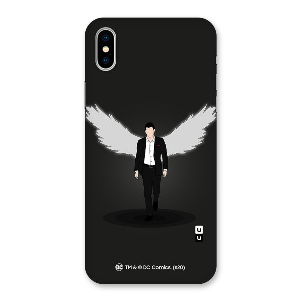 Lucifer Minimalistic Archangel Art Back Case for iPhone XS
