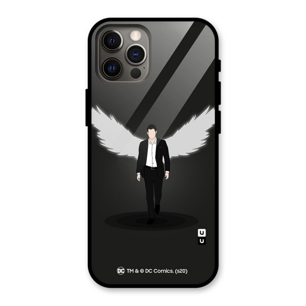 Lucifer Minimalistic Archangel Art Glass Back Case for iPhone 12 Pro