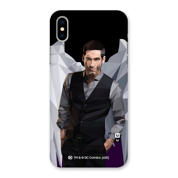 Lucifer Morningstar Art Abstract Back Case for iPhone X