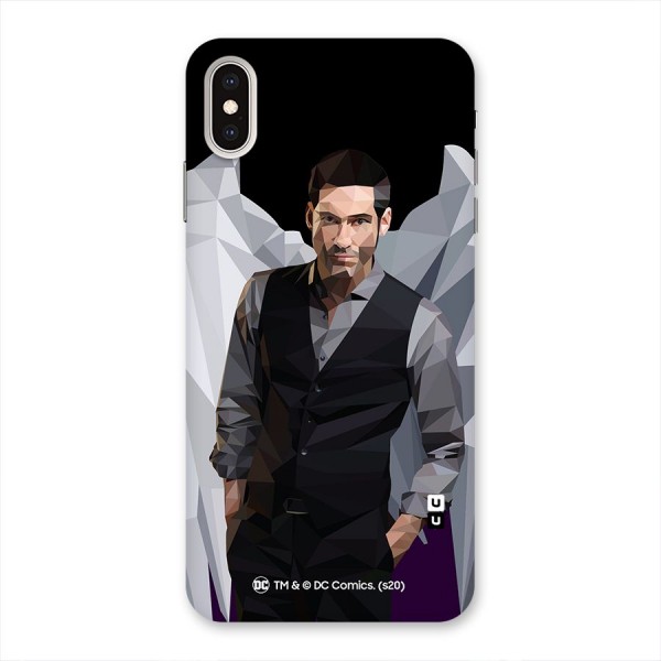 Lucifer Morningstar Art Abstract Back Case for iPhone XS Max
