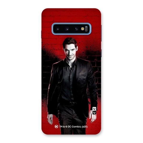 Lucifer Morningstar Wings Shadow Back Case for Galaxy S10
