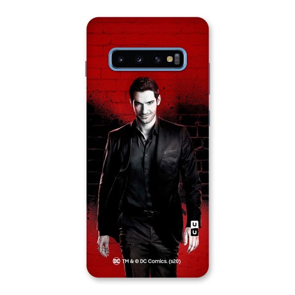 Lucifer Morningstar Wings Shadow Back Case for Galaxy S10 Plus