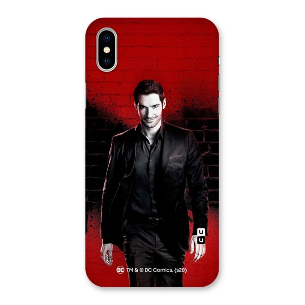 Lucifer Morningstar Wings Shadow Back Case for iPhone X