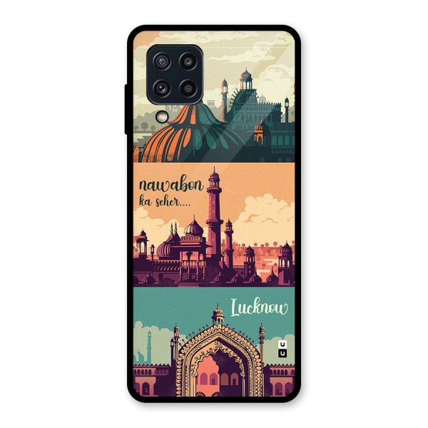 Lucknow City Glass Back Case for Galaxy M32
