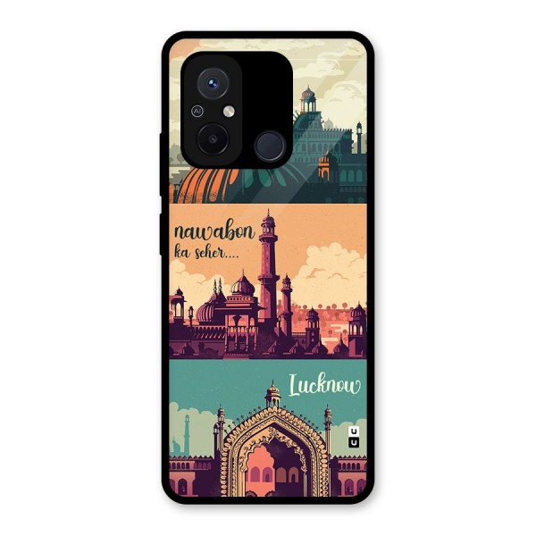 Lucknow City Glass Back Case for Redmi 12C