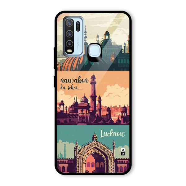 Lucknow City Glass Back Case for Vivo Y50