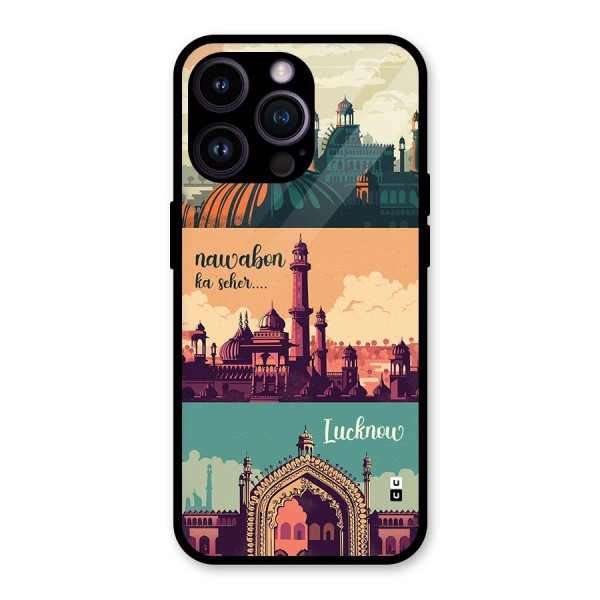 Lucknow City Glass Back Case for iPhone 14 Pro Max