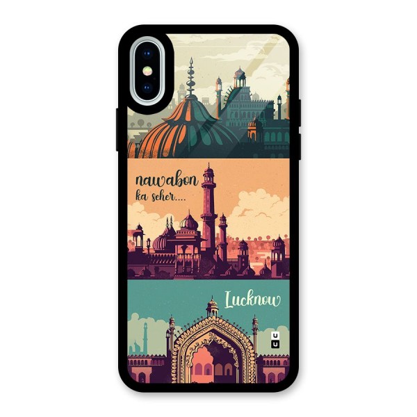 Lucknow City Glass Back Case for iPhone X