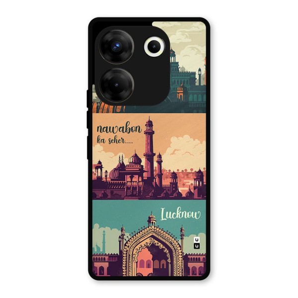 Lucknow City Metal Back Case for Tecno Camon 20
