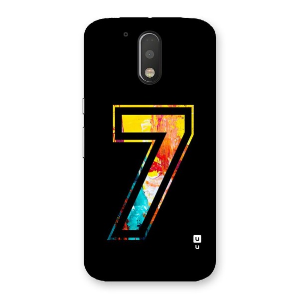 Lucky Number Back Case for Moto G4 Plus
