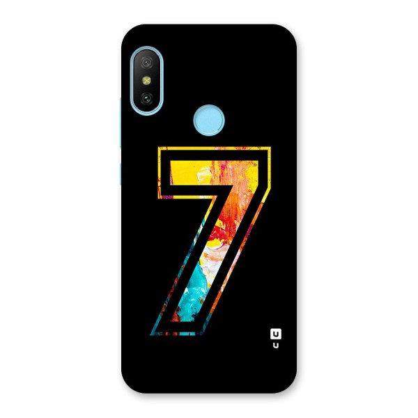 Lucky Number Back Case for Redmi 6 Pro